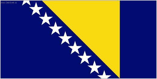 Photo: Bosna a Hercegovina-st�tn� vlajka
