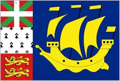 Photo: Saint Pierre a Miquelon-st�tn� vlajka