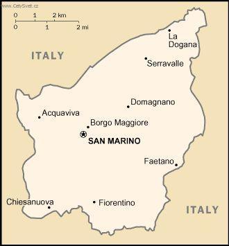 Photo: San Marino-politick� mapa